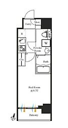 グランパセオ神田駅前 1Kの間取図画像