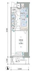 リヴシティ新御徒町 1Kの間取図画像