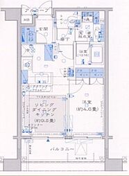 ファミール日本橋浜町グランスイート 1LDKの間取図画像