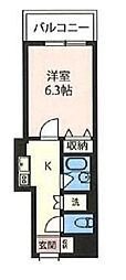 エスティメゾン神田 1Kの間取図画像