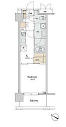 カスタリア人形町3 1Kの間取図画像