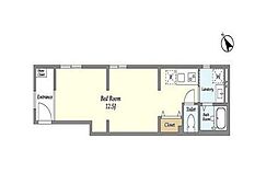 TheResidence文京本郷 ワンルームの間取図画像