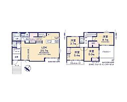 柏市高柳9期　新築戸建1号棟