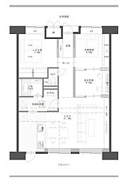 間取図画像 3LDK