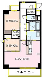 BioNa 2LDKの間取図画像