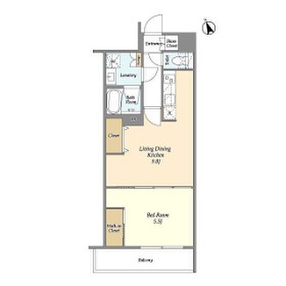 アジュールテラス門前仲町 605｜東京都江東区福住１丁目(賃貸マンション1LDK・6階・40.46㎡)の写真 その2