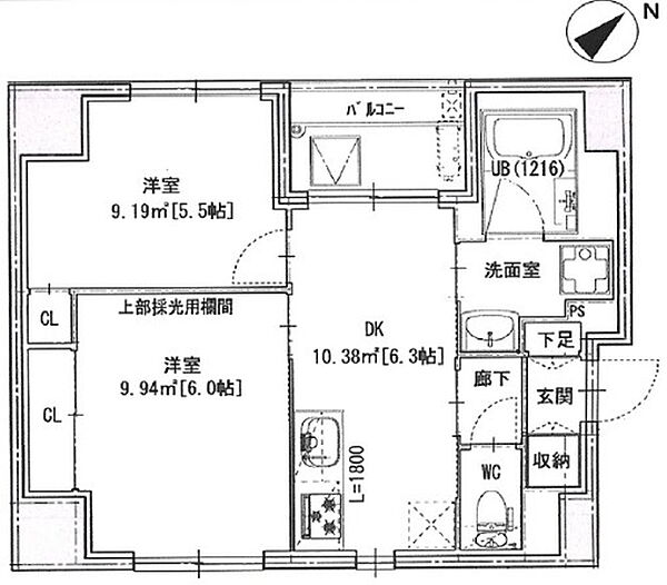 エヌエス22日本橋浜町　（ＮＳ22） 701｜東京都中央区日本橋浜町３丁目(賃貸マンション2DK・7階・44.46㎡)の写真 その2