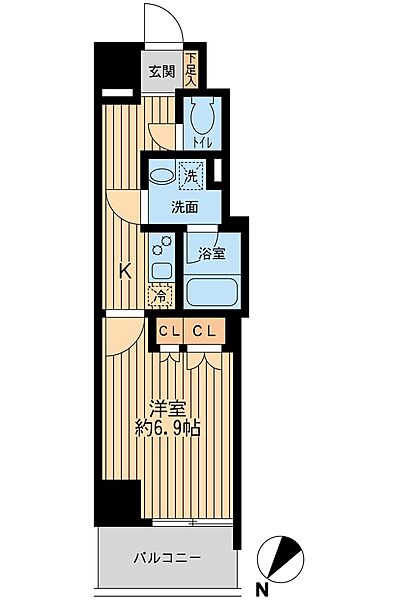 日本橋ファーストレジデンス 504｜東京都中央区日本橋富沢町(賃貸マンション1K・5階・27.42㎡)の写真 その2