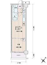 エスティメゾン豊洲レジデンス E825 ｜ 東京都江東区豊洲３丁目5-3（賃貸マンション1LDK・8階・38.42㎡） その2