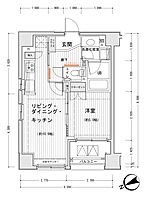 ドゥーエ銀座イーストI 701 ｜ 東京都中央区湊３丁目1-12（賃貸マンション1LDK・7階・40.16㎡） その2