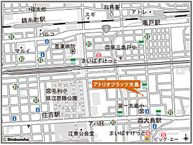 アトリオフラッツ大島 401 ｜ 東京都江東区大島2丁目39-5（賃貸マンション1K・4階・22.80㎡） その3