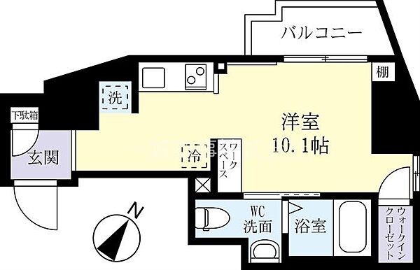 グラーヴェ三の丸 0705｜茨城県水戸市三の丸2丁目(賃貸マンション1R・7階・27.18㎡)の写真 その2