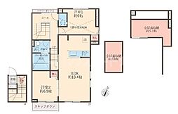 湘南新宿ライン高海 宮原駅 徒歩7分の賃貸アパート 2階2LDKの間取り