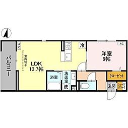 間取図画像 1LDK