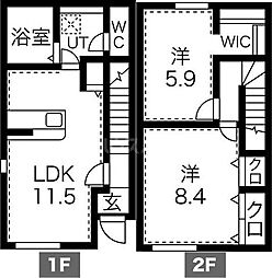 間取図画像 2LDK