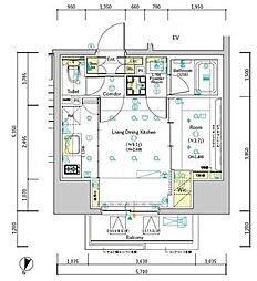 間取図画像 1LDK
