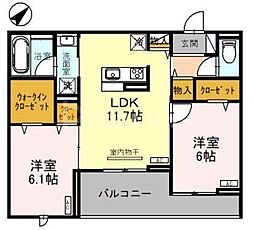 間取図画像 2LDK