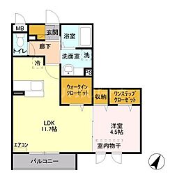 間取図画像 1LDK