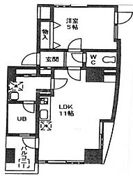 AXIS下町ビル 1LDKの間取図画像