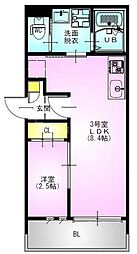 レガリストスマート宮原 1LDKの間取図画像