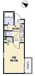 プリムス大宮 1Kの間取図画像