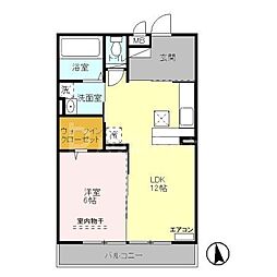 ブエナスエルテ・エテルノ 1LDKの間取図画像