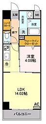 MONARCHVILLA 1LDKの間取図画像