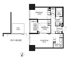 COMFORIA大宮 2LDKの間取図画像