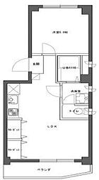 プチコーポ 1LDKの間取図画像