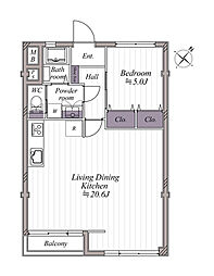 間取図画像 1LDK