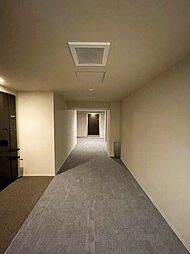 プライバシーに配慮した内廊下設計。夜間の足音にも配慮した絨毯張りを採用しています。