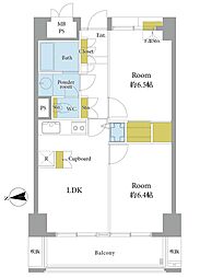グランドメゾン池袋壱番館 2LDKの間取図画像