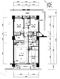 アビウェル萩原天神 3LDKの間取図画像