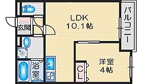 ＥＩＪＵ　吹田旧：ＥＩＪＵ　Ｆｕｊｉｇａｏｋａ 103 ｜ 大阪府吹田市藤が丘町（賃貸アパート1LDK・1階・33.75㎡） その2