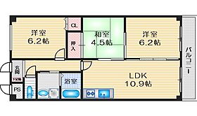 ラ・メゾン・ブリエ 307 ｜ 大阪府吹田市千里山竹園１丁目（賃貸マンション3LDK・3階・60.50㎡） その2