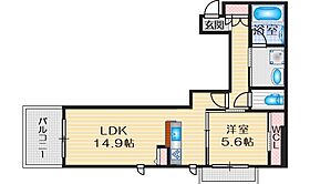 Ｃｈａｎｔ　ｄｅａ　ＯｉｓｅａｕｘII 202 ｜ 大阪府豊中市少路２丁目（賃貸マンション1LDK・2階・53.37㎡） その2