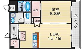 シャンテミキ 302 ｜ 大阪府吹田市広芝町（賃貸マンション1LDK・3階・57.50㎡） その2