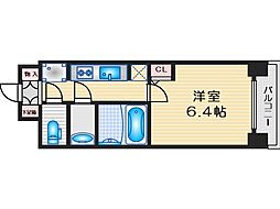 S-RESIDENCEESAKA 1Kの間取図画像