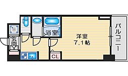 モンリベルテ箕面 1Kの間取図画像