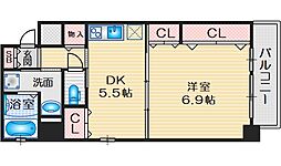 ハイツリベラ 1DKの間取図画像