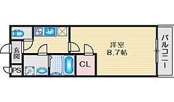 フジパレス吹田イースト3番館 1Kの間取図画像