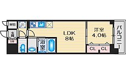 MAXIVCROS江坂 1LDKの間取図画像