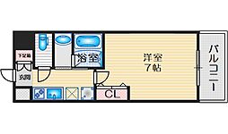 レグルス吹田元町 1Kの間取図画像