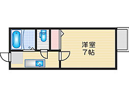 パルJ 1Kの間取図画像