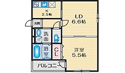 ルーチェ 1LDKの間取図画像
