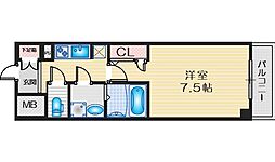 S-レジデンス江坂アレグリア 1Kの間取図画像