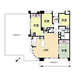 レジディア千里万博公園 4LDKの間取図画像