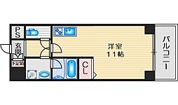 グランブルジュ ワンルームの間取図画像