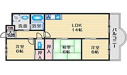 セントポーリア東豊中 3LDKの間取図画像