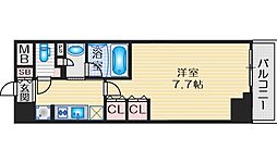 ザ・パークハビオ江坂公園 1Kの間取図画像